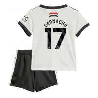 Manchester United Alejandro Garnacho #17 Tretí Detský futbalový dres 2024-25 Krátky Rukáv (+ trenírky)